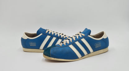 Vintage 1970er Adidas Rekord 3 Riemen Roumania UK 9,5 / EUR 44