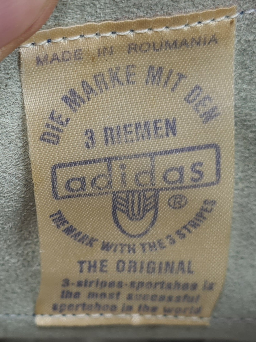 Vintage 1970er Adidas Rekord 3 Riemen Roumania UK 9,5 / EUR 44