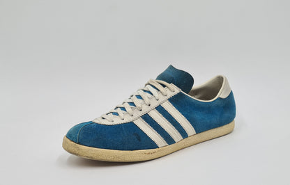 Vintage 1970er Adidas Athen West Germany 3 Riemen UK 8,5 / US 9 / EUR 42 2/3