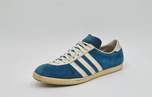 Vintage 1970er Adidas Athen West Germany 3 Riemen UK 8,5 / US 9 / EUR 42 2/3