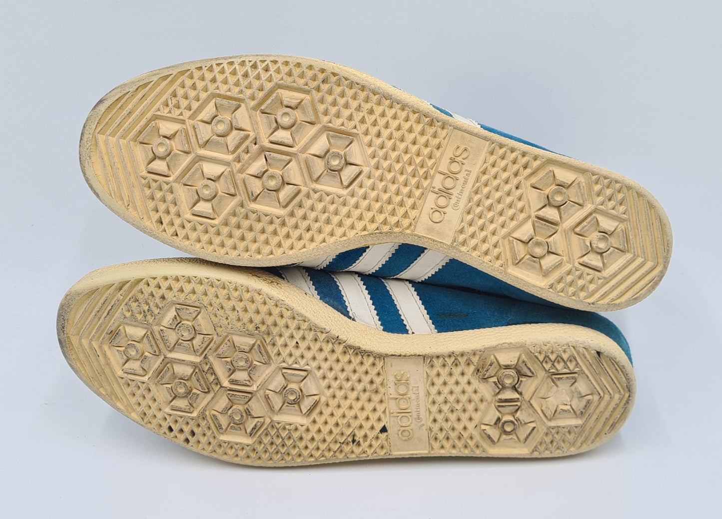 Vintage 1970er Adidas Athen West Germany 3 Riemen UK 8,5 / US 9 / EUR 42 2/3