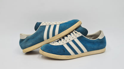 Vintage 1970er Adidas Athen West Germany 3 Riemen UK 8,5 / US 9 / EUR 42 2/3
