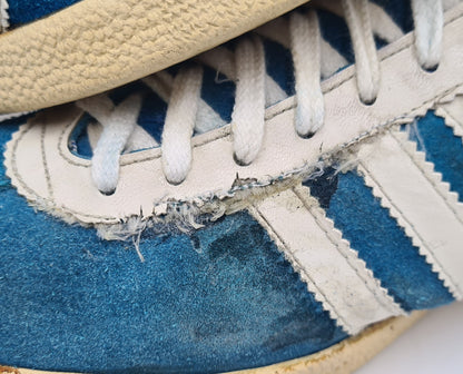Vintage 1970er Adidas Athen West Germany 3 Riemen UK 8,5 / US 9 / EUR 42 2/3