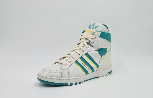 *WIE NEU* Vintage 1980er Adidas Connector Hi UK 9,5 / EUR 44