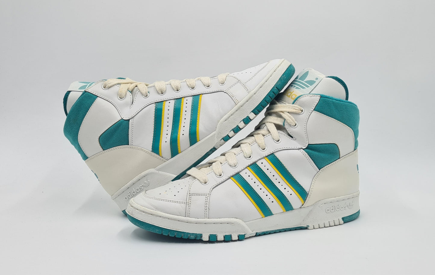 *WIE NEU* Vintage 1980er Adidas Connector Hi UK 9,5 / EUR 44