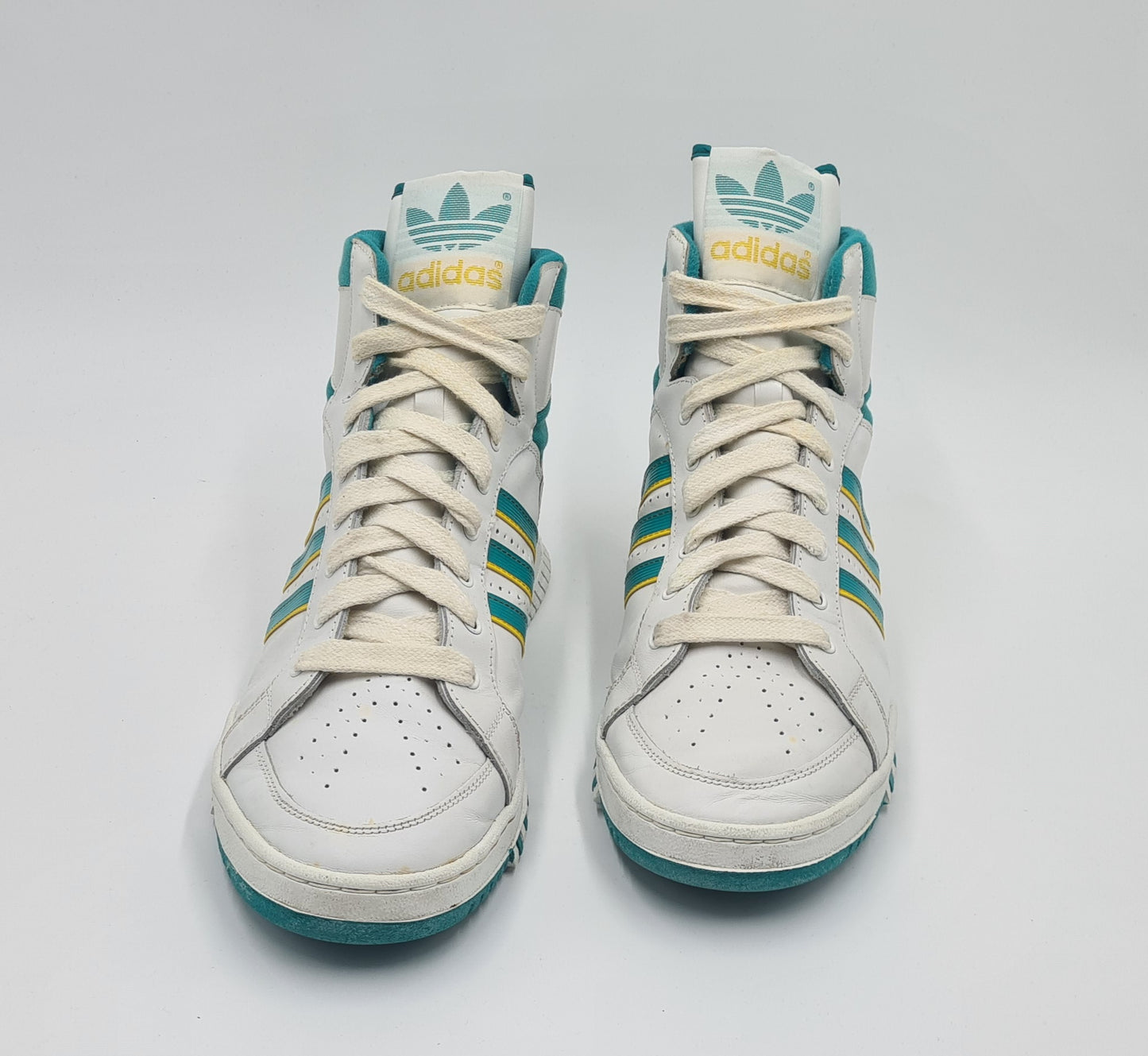 *WIE NEU* Vintage 1980er Adidas Connector Hi UK 9,5 / EUR 44