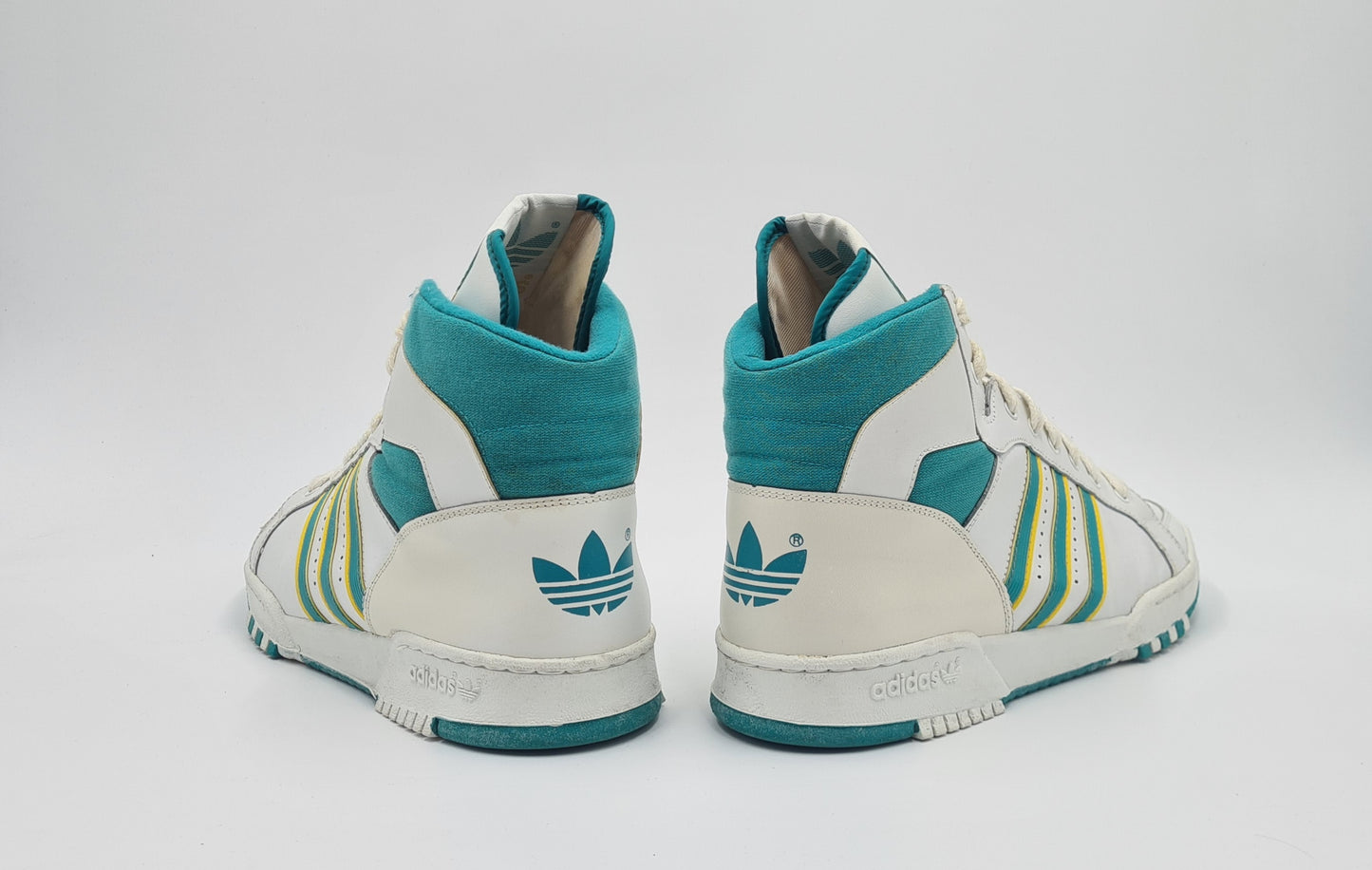 *WIE NEU* Vintage 1980er Adidas Connector Hi UK 9,5 / EUR 44
