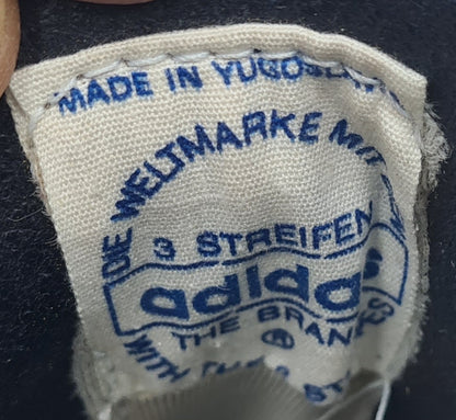 *WIE NEU* Vintage 1980er Adidas Berlin Yugoslavia UK 8 / EUR 42