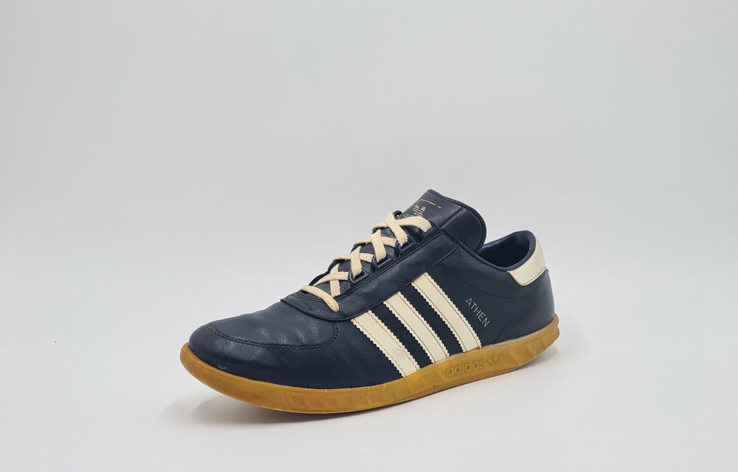 Vintage 1980er Adidas Athen Leder Yugoslavia UK 9 / EUR 43 1/3