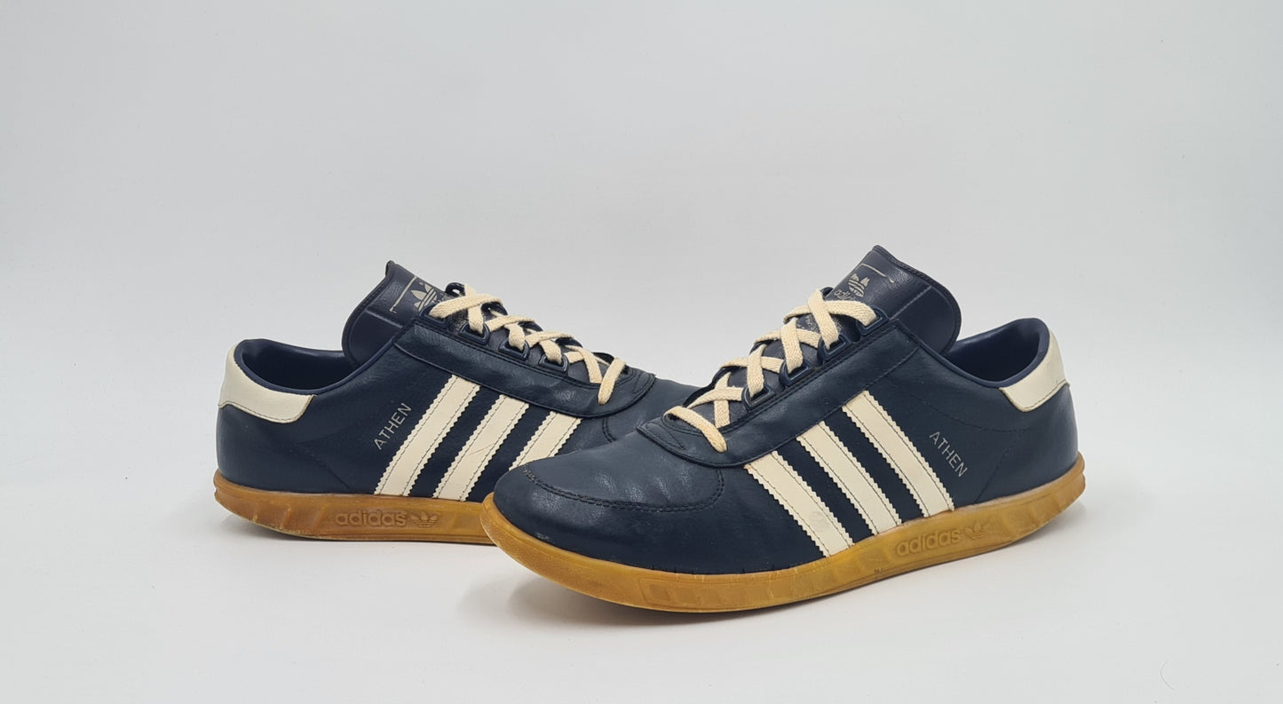 Vintage 1980er Adidas Athen Leder Yugoslavia UK 9 / EUR 43 1/3