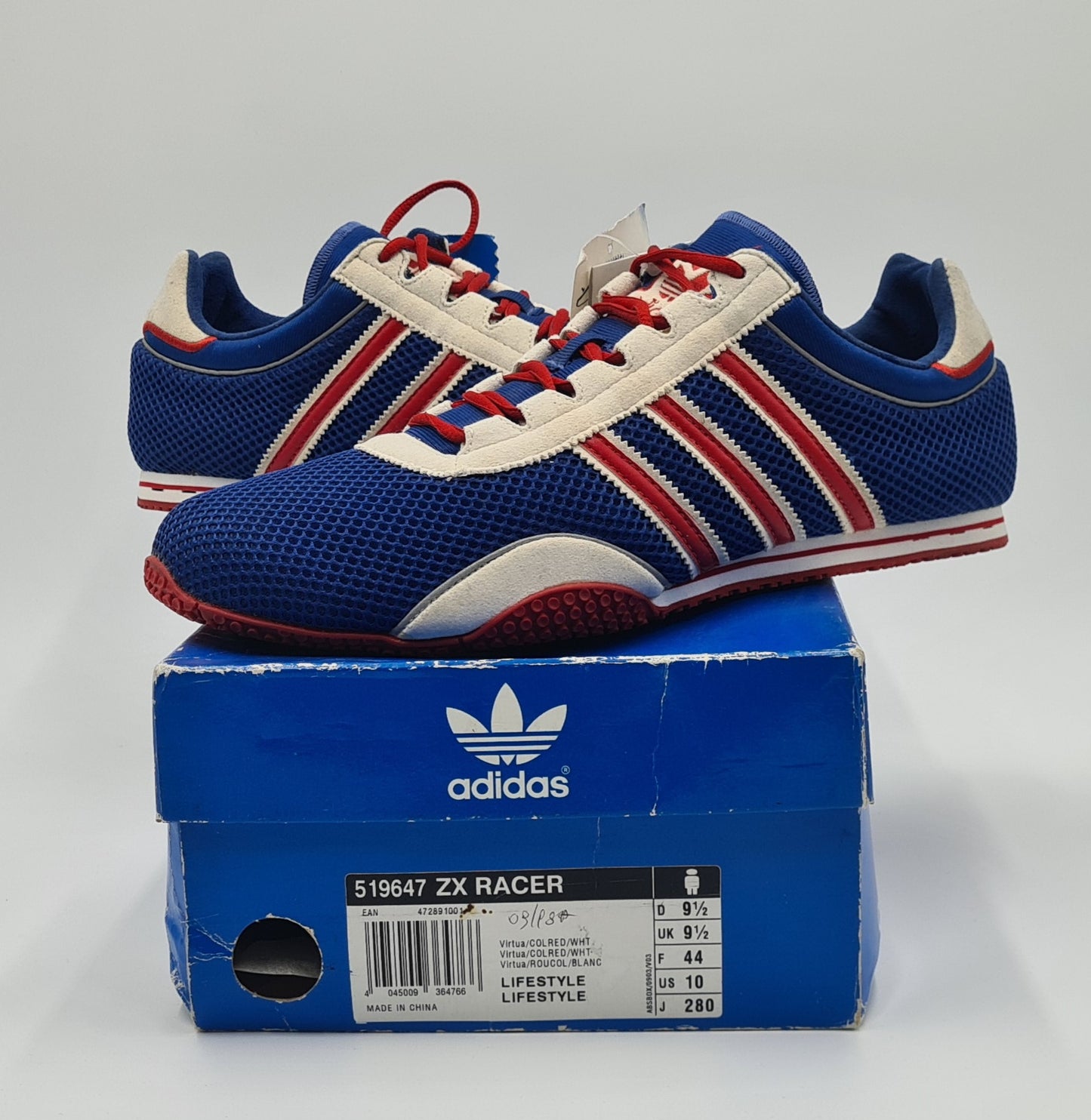 *NEU* Vintage 2004 Adidas ZX Racer Gr. UK 9,5 / EUR 44