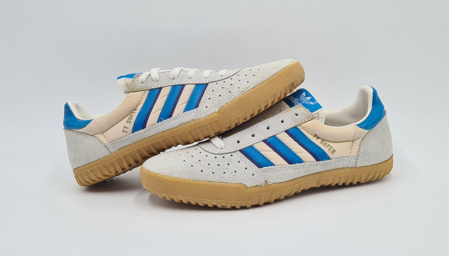 *NEU* Vintage 1980er Adidas TT Super Tischtennis Indoor UK 6,5 / EUR 40