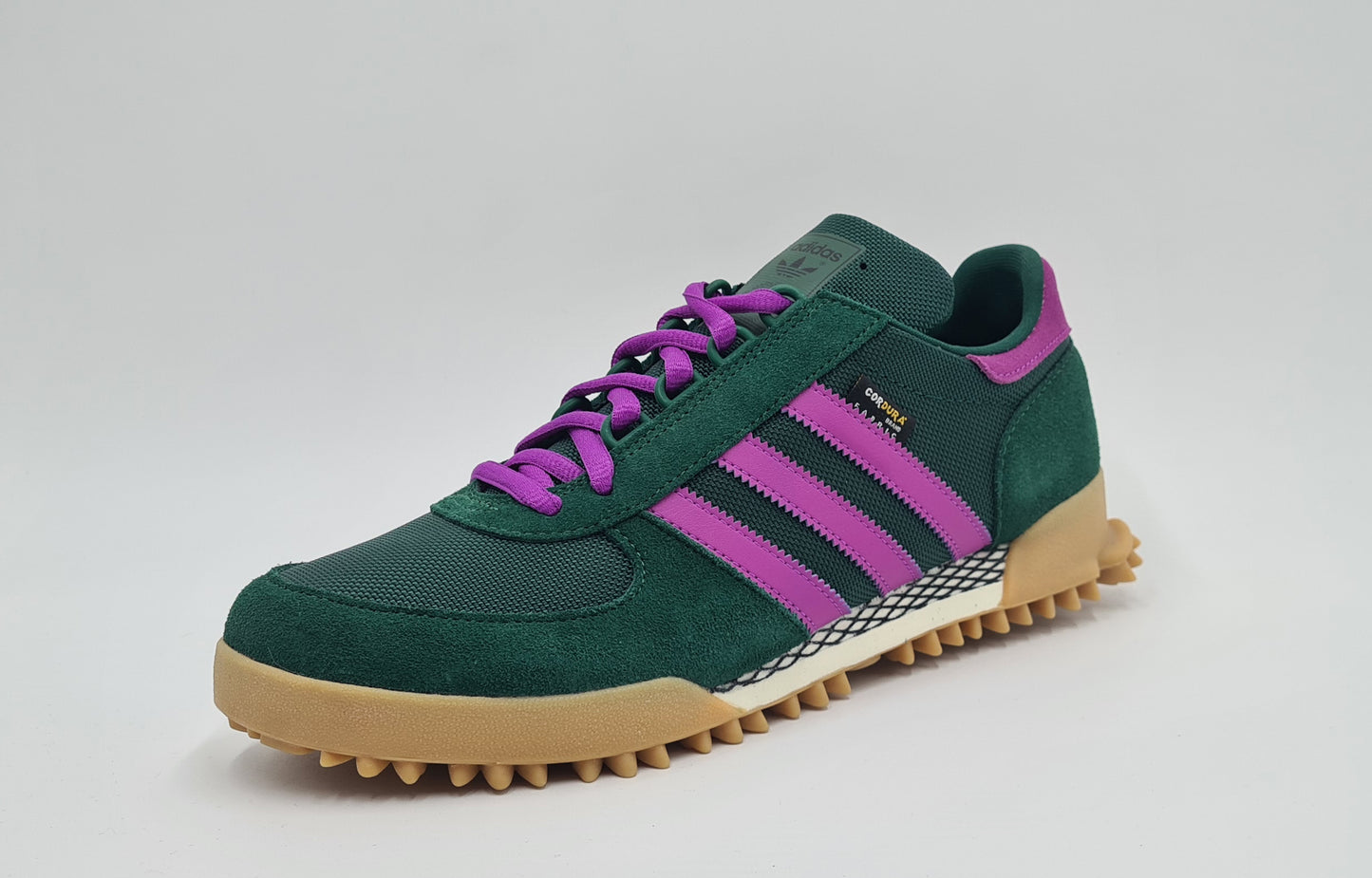 *LIKE NEW* 2023 Adidas Marathon TR Cordura Green / Purple UK 10 / EUR 44 2/3