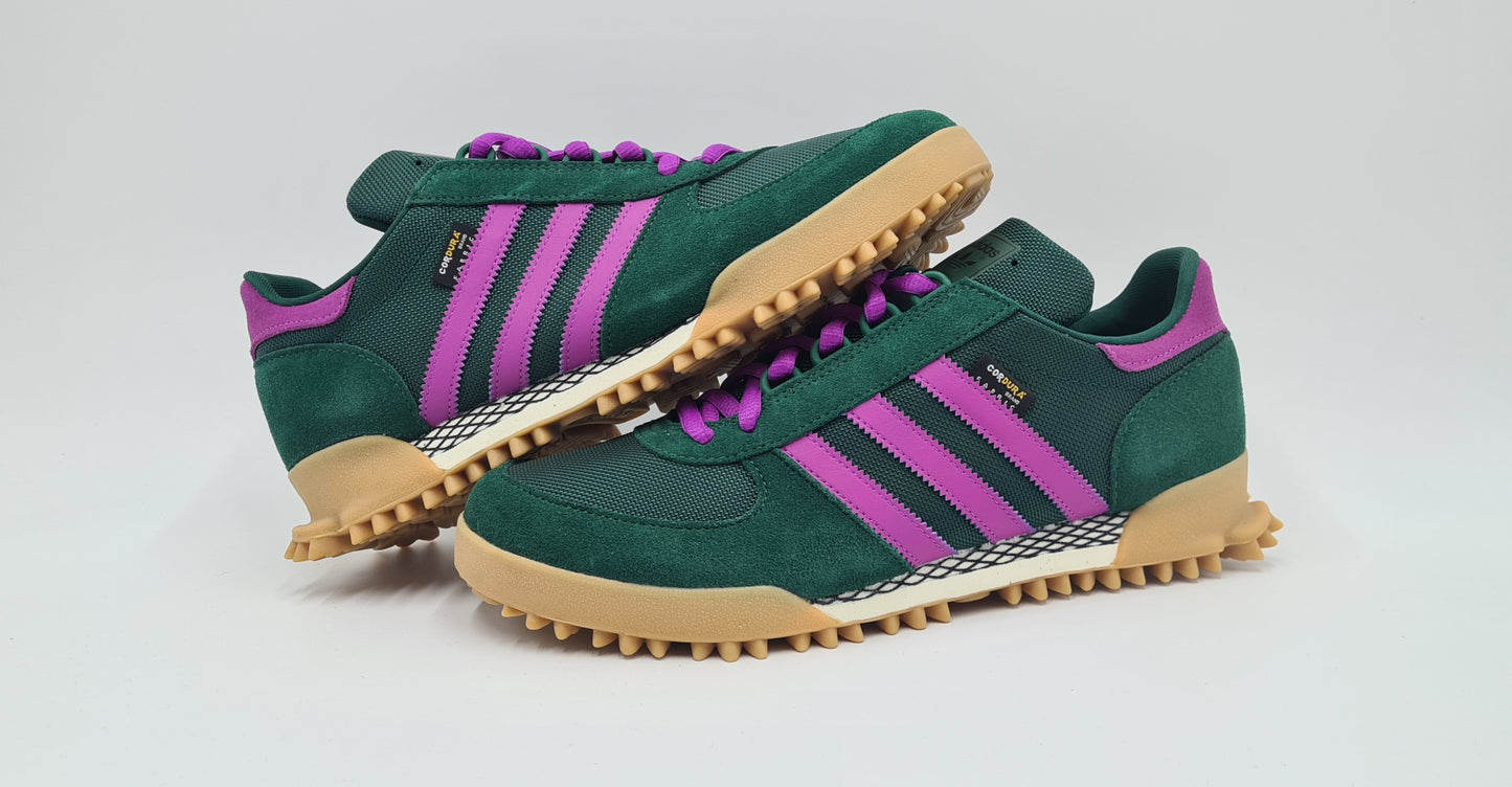 *LIKE NEW* 2023 Adidas Marathon TR Cordura Green / Purple UK 10 / EUR 44 2/3