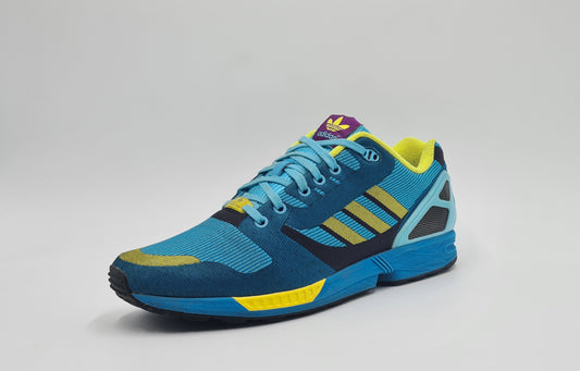 *Guter Zustand* 2014 Adidas ZX Flux Weave Aqua Gr. UK 11 / EUR 46