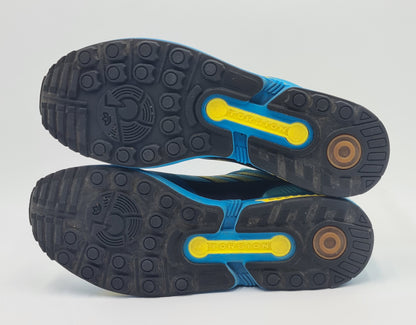 *Guter Zustand* 2014 Adidas ZX Flux Weave Aqua Gr. UK 11 / EUR 46