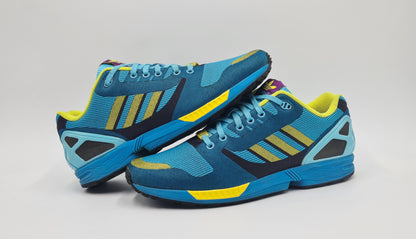 *Guter Zustand* 2014 Adidas ZX Flux Weave Aqua Gr. UK 11 / EUR 46