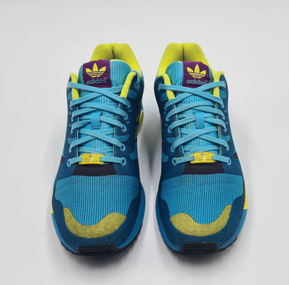 *Guter Zustand* 2014 Adidas ZX Flux Weave Aqua Gr. UK 11 / EUR 46