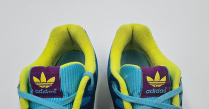*Guter Zustand* 2014 Adidas ZX Flux Weave Aqua Gr. UK 11 / EUR 46