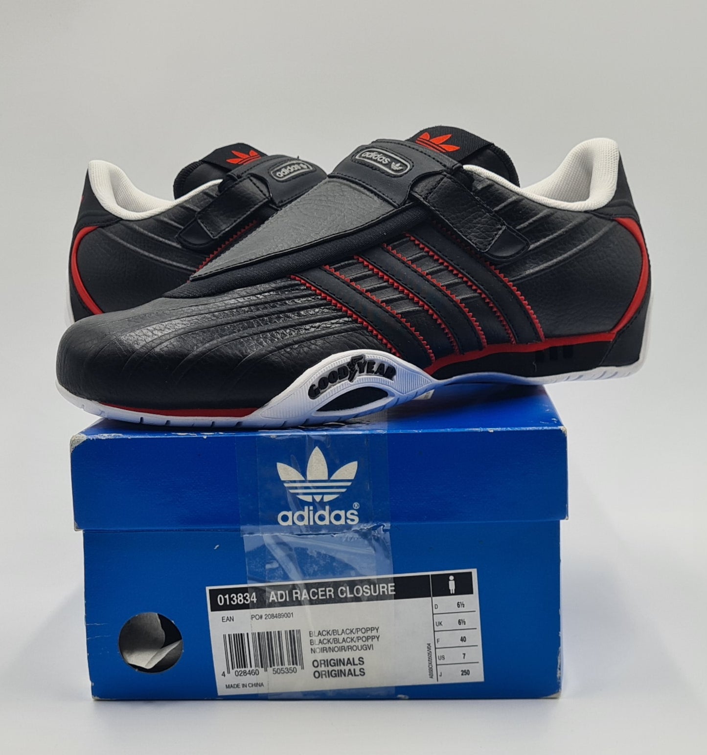 *NEW* 2007 Adidas Adi Racer Closure Black UK 6.5 / EUR 40