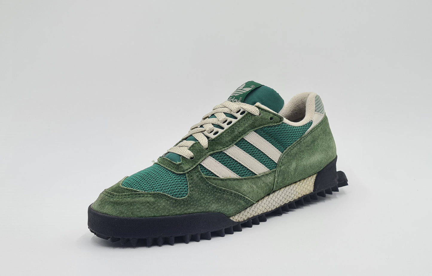 Vintage 1990 Adidas Marathon TR 2 Grün UK 8 / EUR 42