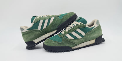 Vintage 1990 Adidas Marathon TR 2 Grün UK 8 / EUR 42