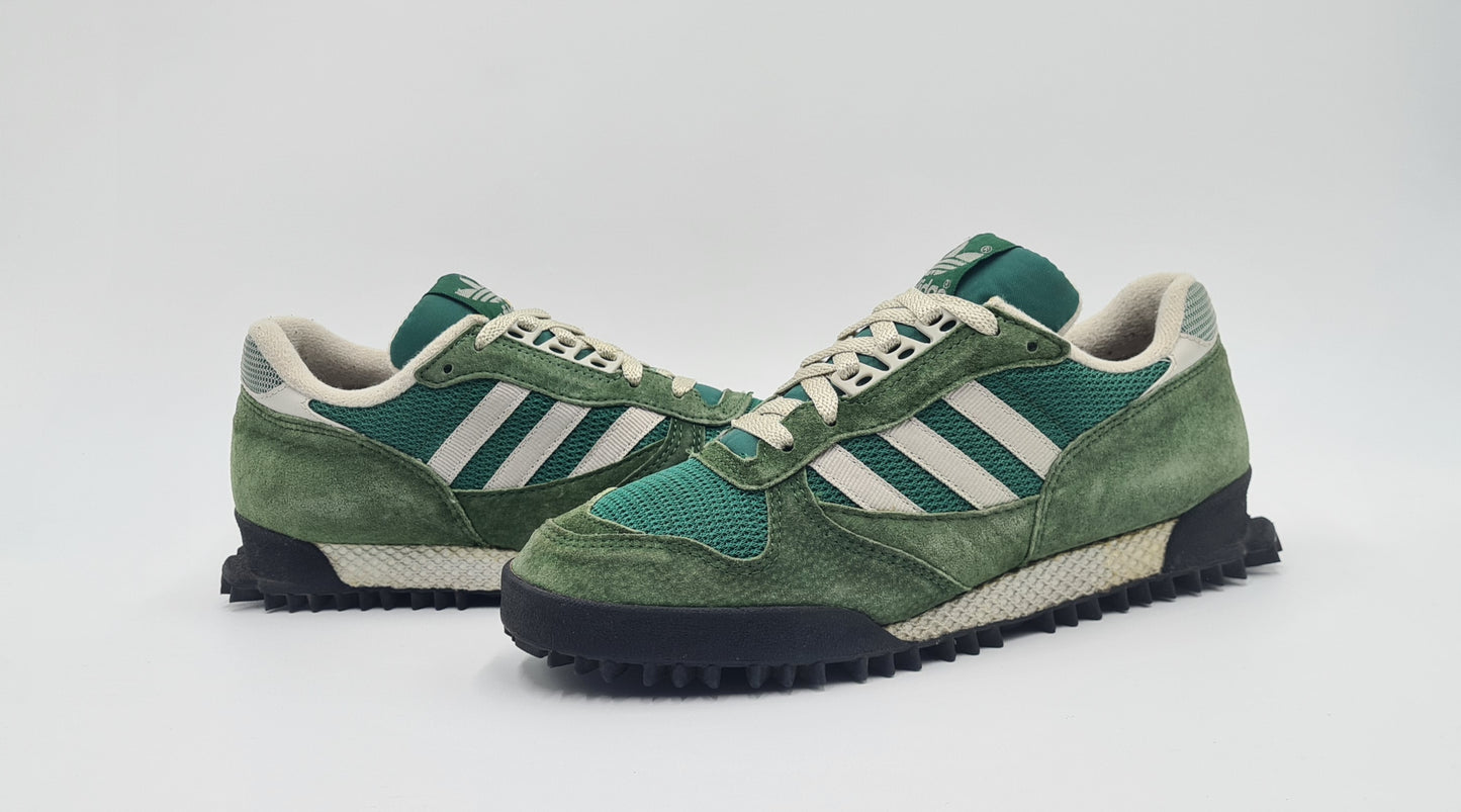 Vintage 1990 Adidas Marathon TR 2 Grün UK 8 / EUR 42