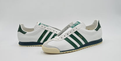 *NEU* Vintage 1980er Adidas Rom mit grünen Streifen UK 10 / EUR 44 2/3