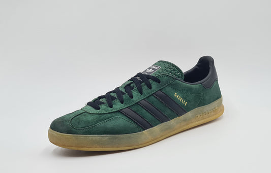 *Guter Zustand* 2012 Adidas Gazelle Indoor Grün Gr. UK 10 / EUR 44 2/3