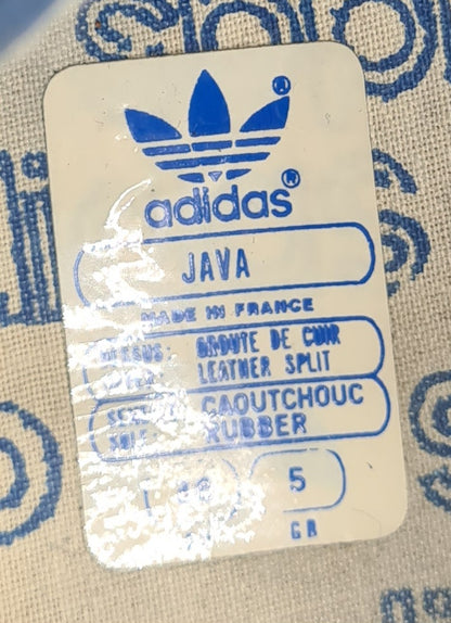 Vintage 1980er Adidas Java Made in France UK 5 / EUR 38