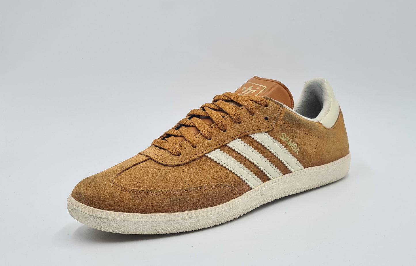 *Guter Zustand* 2011 Adidas Samba Retro Orange Gr. UK 10 / EUR 44 2/3