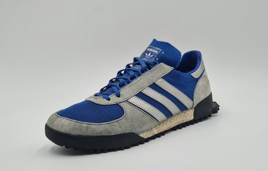*Guter Zustand* 2017 Adidas Marathon TR Blau UK 9 / EUR 43 1/3