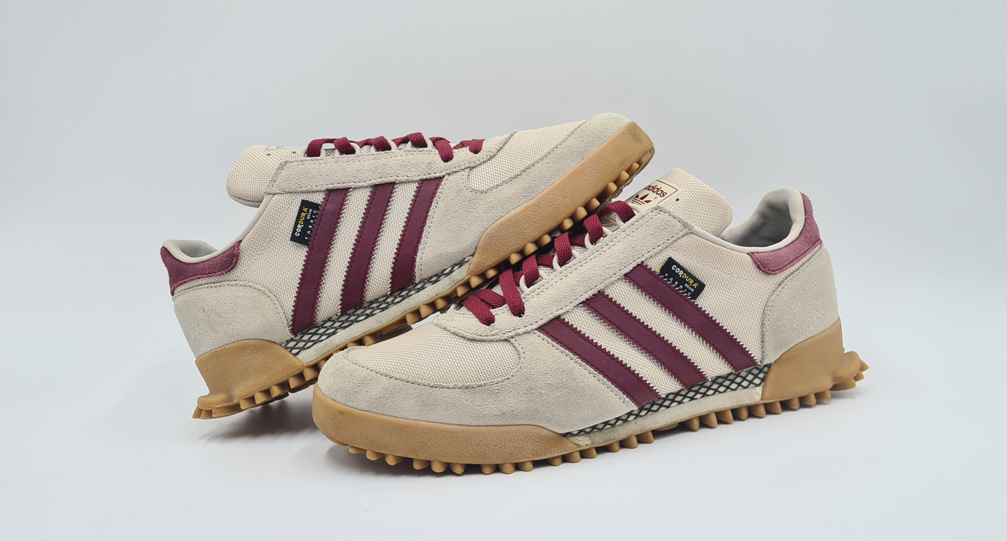 *Good condition* 2023 Adidas Marathon TR Cordura Beige / Red UK 10 / EUR 44 2/3