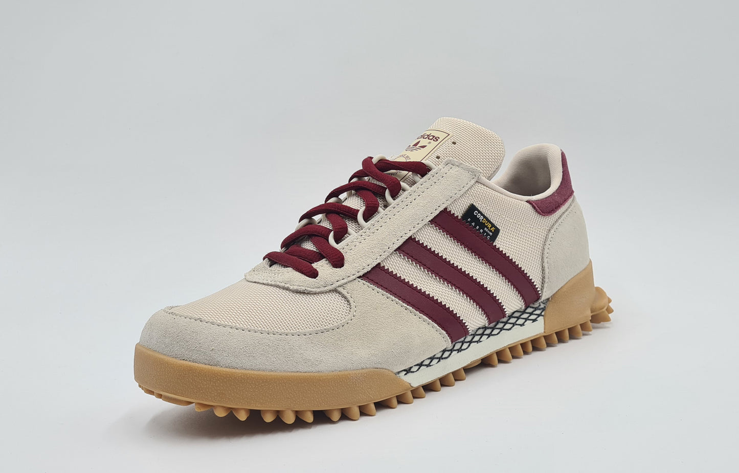 *TOP* 2023 Adidas Marathon TR Cordura Beige / Rot UK 9 / EUR 43 1/3