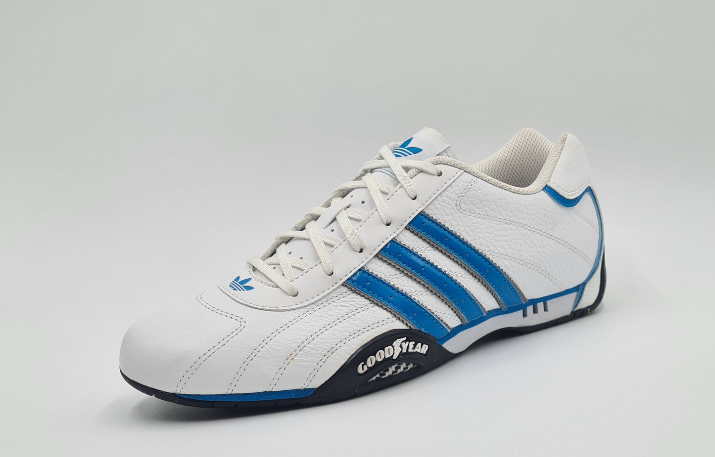 *LIKE NEW* 2013 Adidas Adi Racer Low Goodyear White Blue UK 9 / EUR 43 1/3