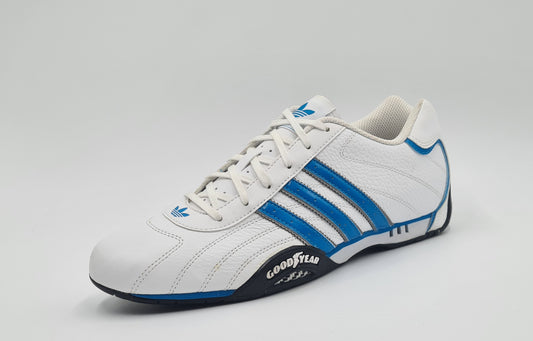 *LIKE NEW* 2013 Adidas Adi Racer Low Goodyear White Blue UK 9 / EUR 43 1/3