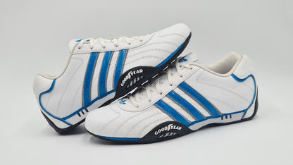 *LIKE NEW* 2013 Adidas Adi Racer Low Goodyear White Blue UK 9 / EUR 43 1/3