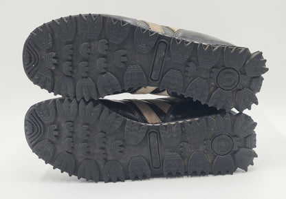 *Guter Zustand* 2002 Adidas Marathon TR Leder Dunkelbraun UK 8 / EUR 42