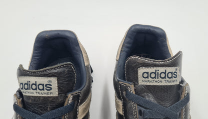*Guter Zustand* 2002 Adidas Marathon TR Leder Dunkelbraun UK 8 / EUR 42