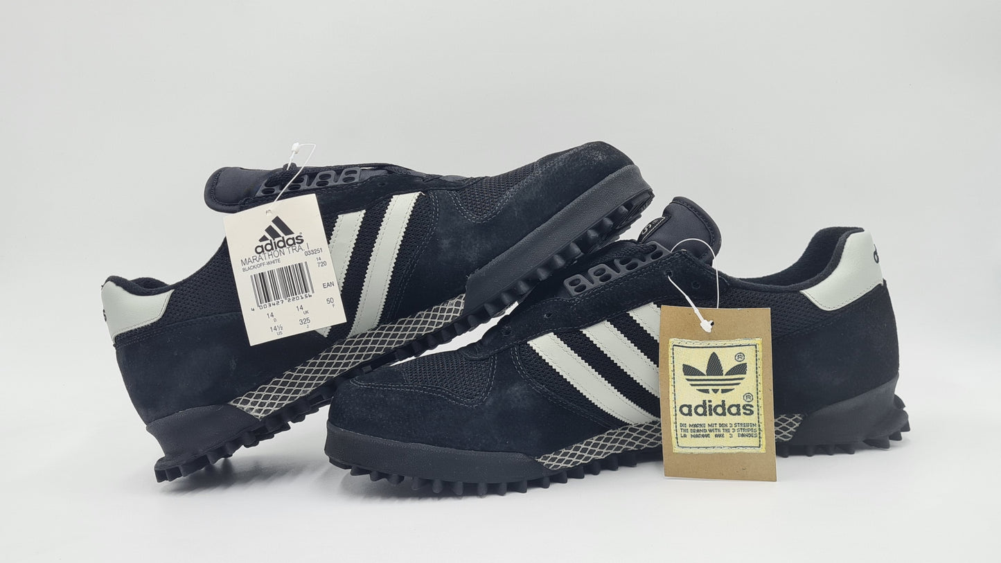 *NEW* Vintage 2000 Adidas Marathon TR Black UK 14 / EUR 50