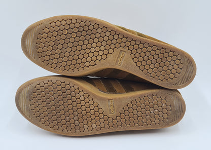 *WIE NEU* Vintage 1980er Adidas Tobacco Made in France UK 8 / EUR 42