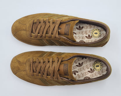 *WIE NEU* Vintage 1980er Adidas Tobacco Made in France UK 8 / EUR 42