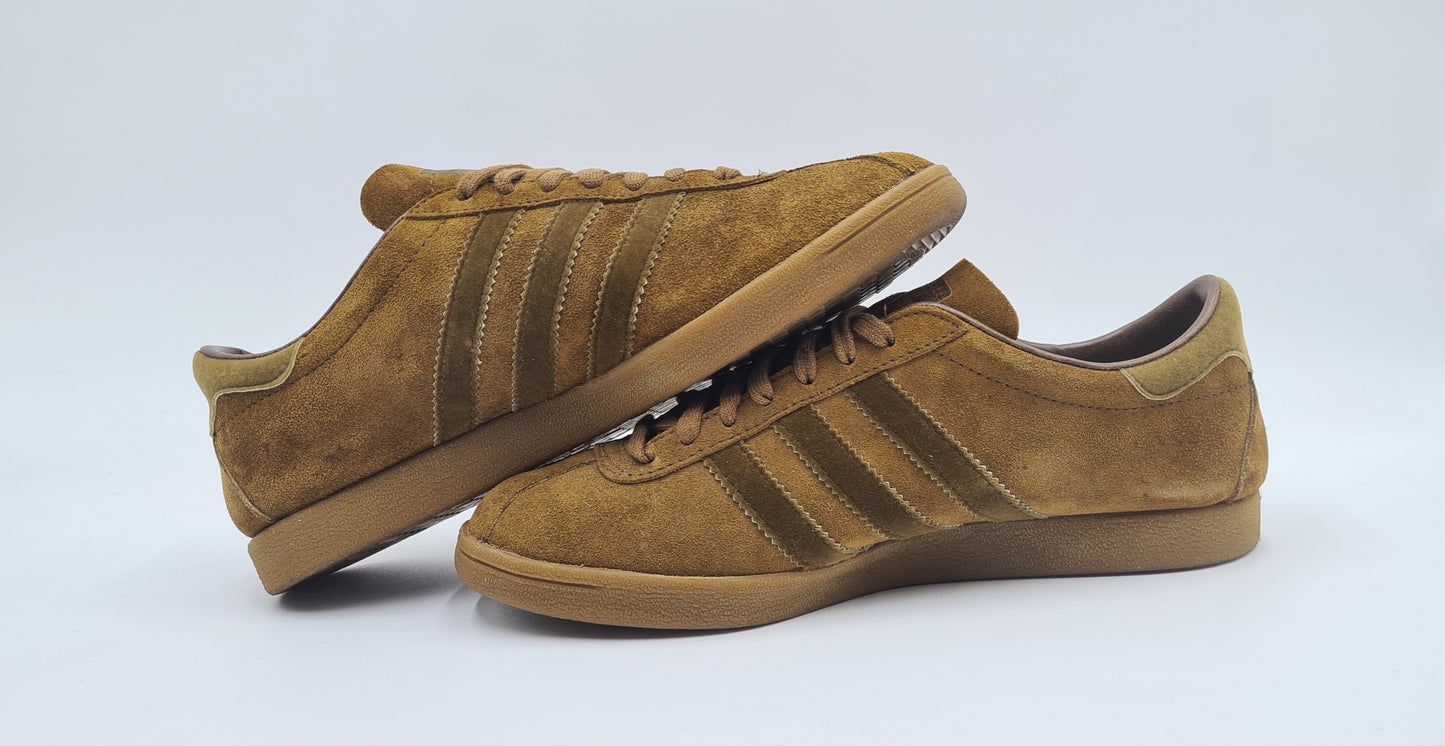 *WIE NEU* Vintage 1980er Adidas Tobacco Made in France UK 8 / EUR 42