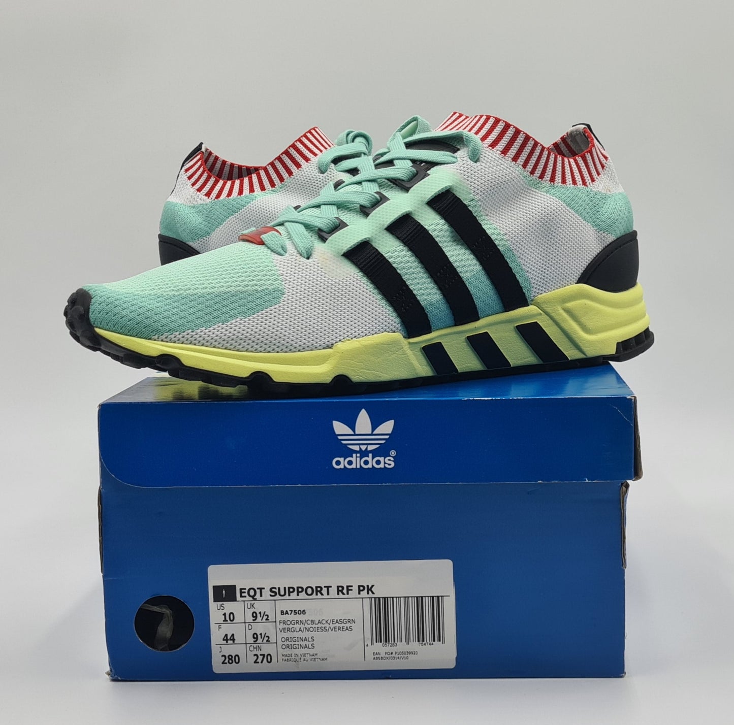 *WIE NEU* 2017 Adidas EQT Support 93 RF PK Frozen Green Gr. UK 9,5 / EUR 44