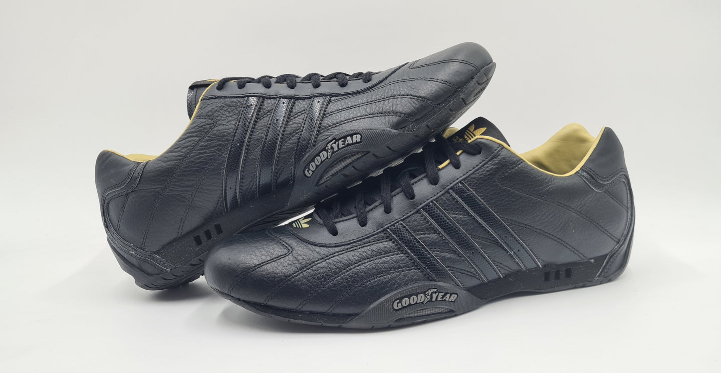 *WIE NEU* 2007 Adidas Adi Racer Low Good Year Schwarz Gr. UK 11,5 / EUR 46 2/3