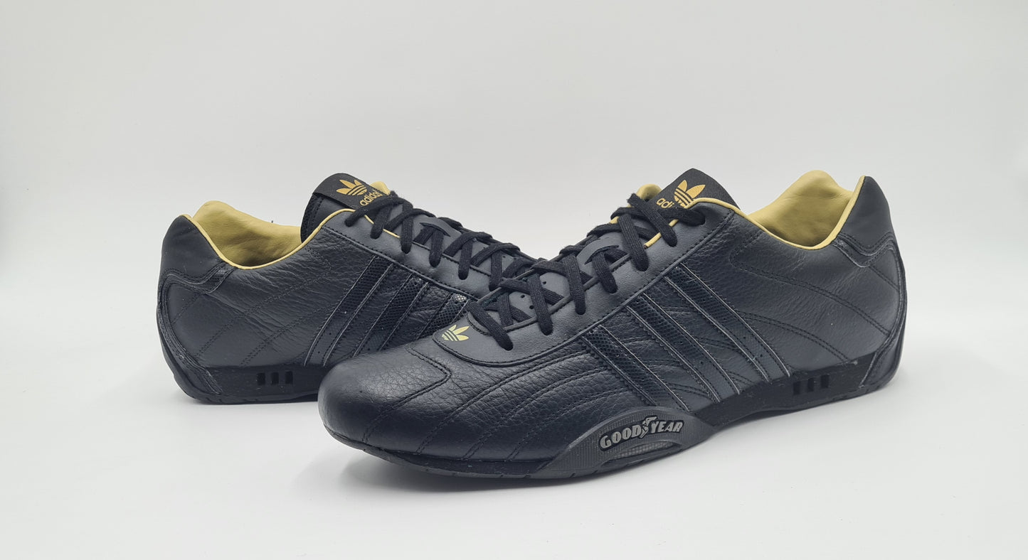 *WIE NEU* 2007 Adidas Adi Racer Low Good Year Schwarz Gr. UK 11,5 / EUR 46 2/3
