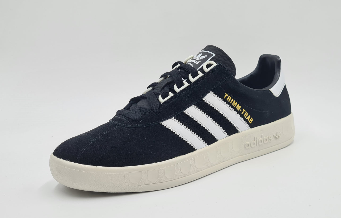*NEU* 2008 Adidas Trimm Trab Retro Schwarz Gr. UK 10 / EUR 44 2/3
