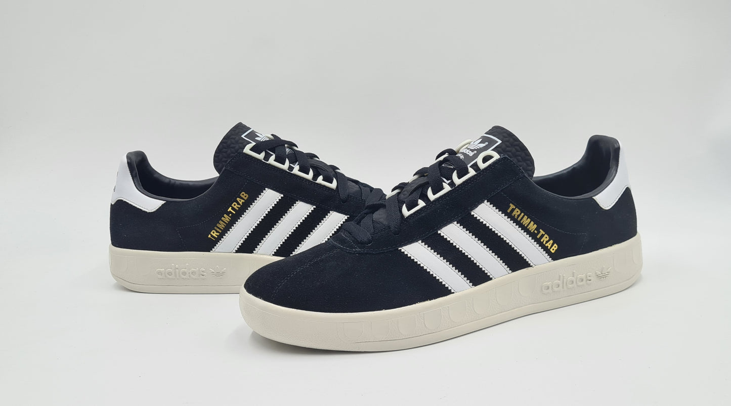 *NEU* 2008 Adidas Trimm Trab Retro Schwarz Gr. UK 10 / EUR 44 2/3