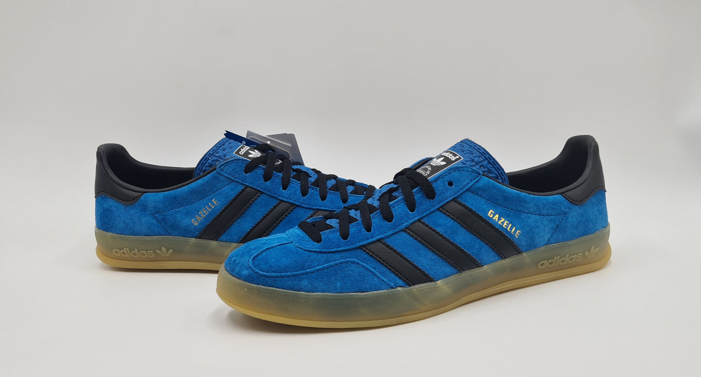 *NEU* 2012 Adidas Gazelle Indoor Blau Schwarz Gr. UK 10 / EUR 44 2/3