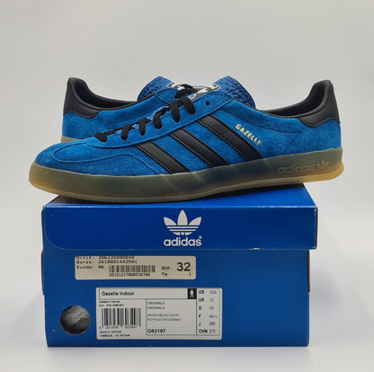 *NEU* 2012 Adidas Gazelle Indoor Blau Schwarz Gr. UK 10 / EUR 44 2/3